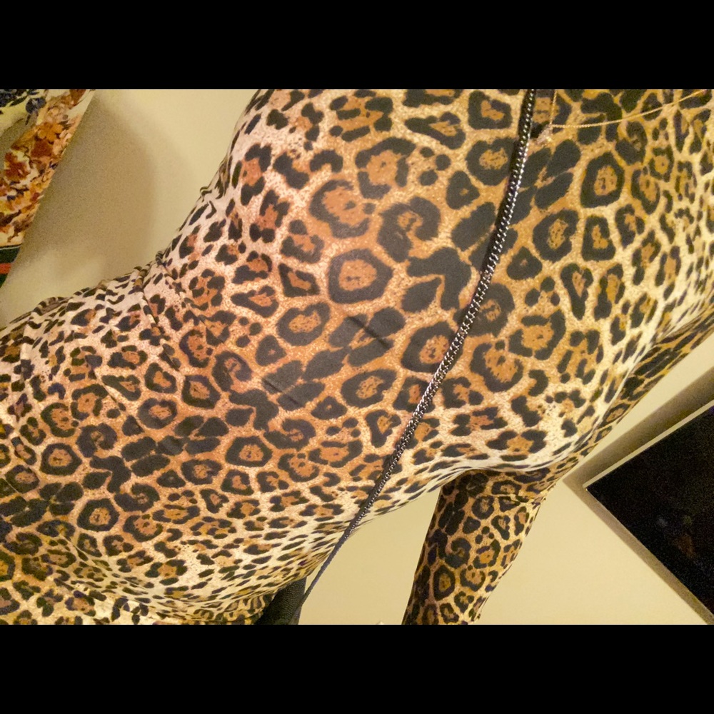 LAST CHANCE ⭕️ VIDEO! ZAFUL NWT CHETAH PRINT LGsleeve bodycon dress SM